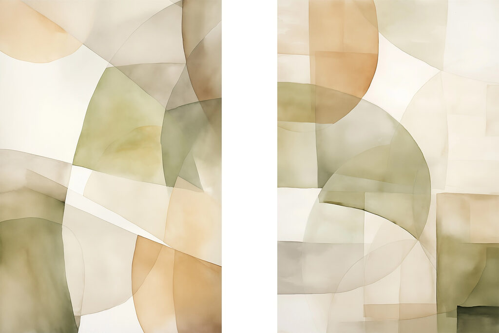 Planos suaves sobrepostos — design completo