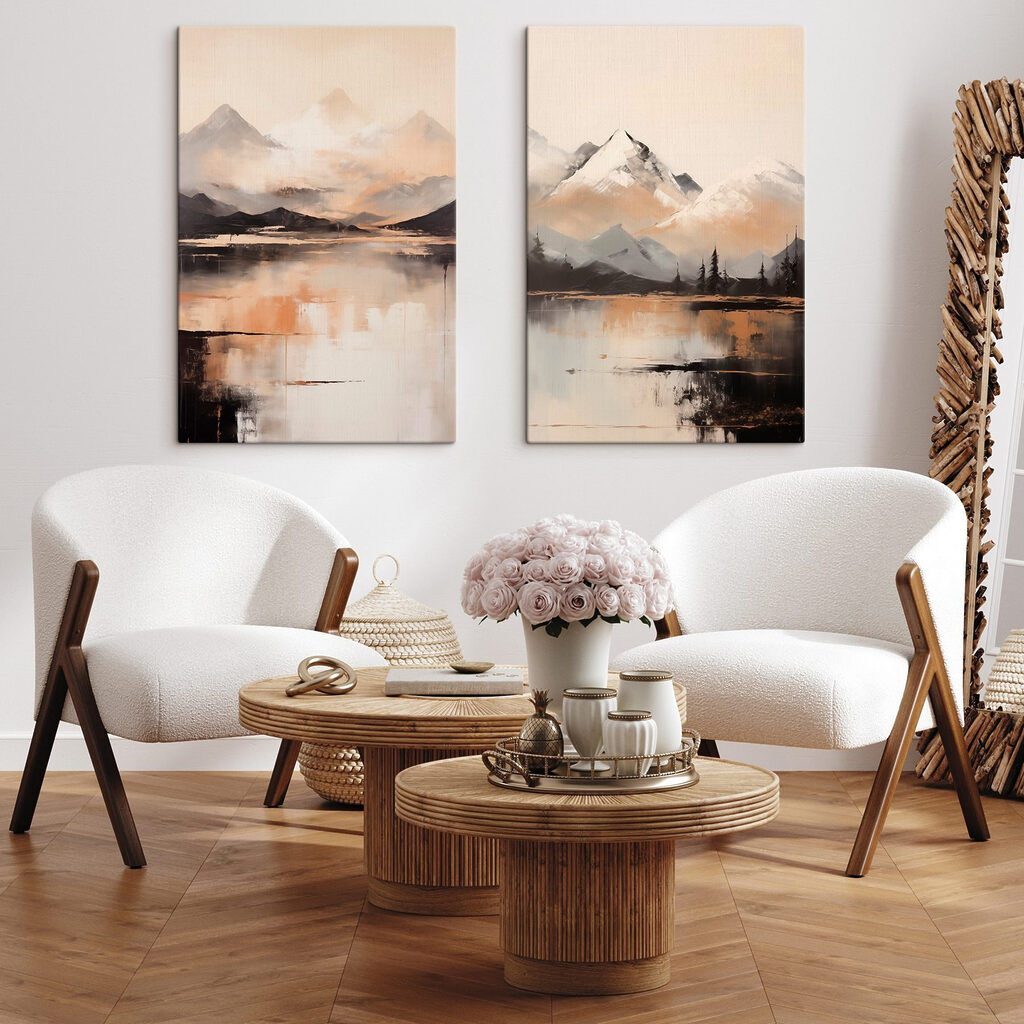 Montanhas junto ao lago — interior 1