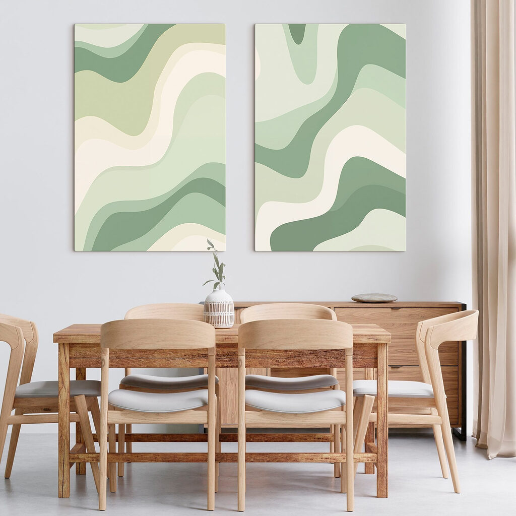 Ondas diagonais suaves — interior 2