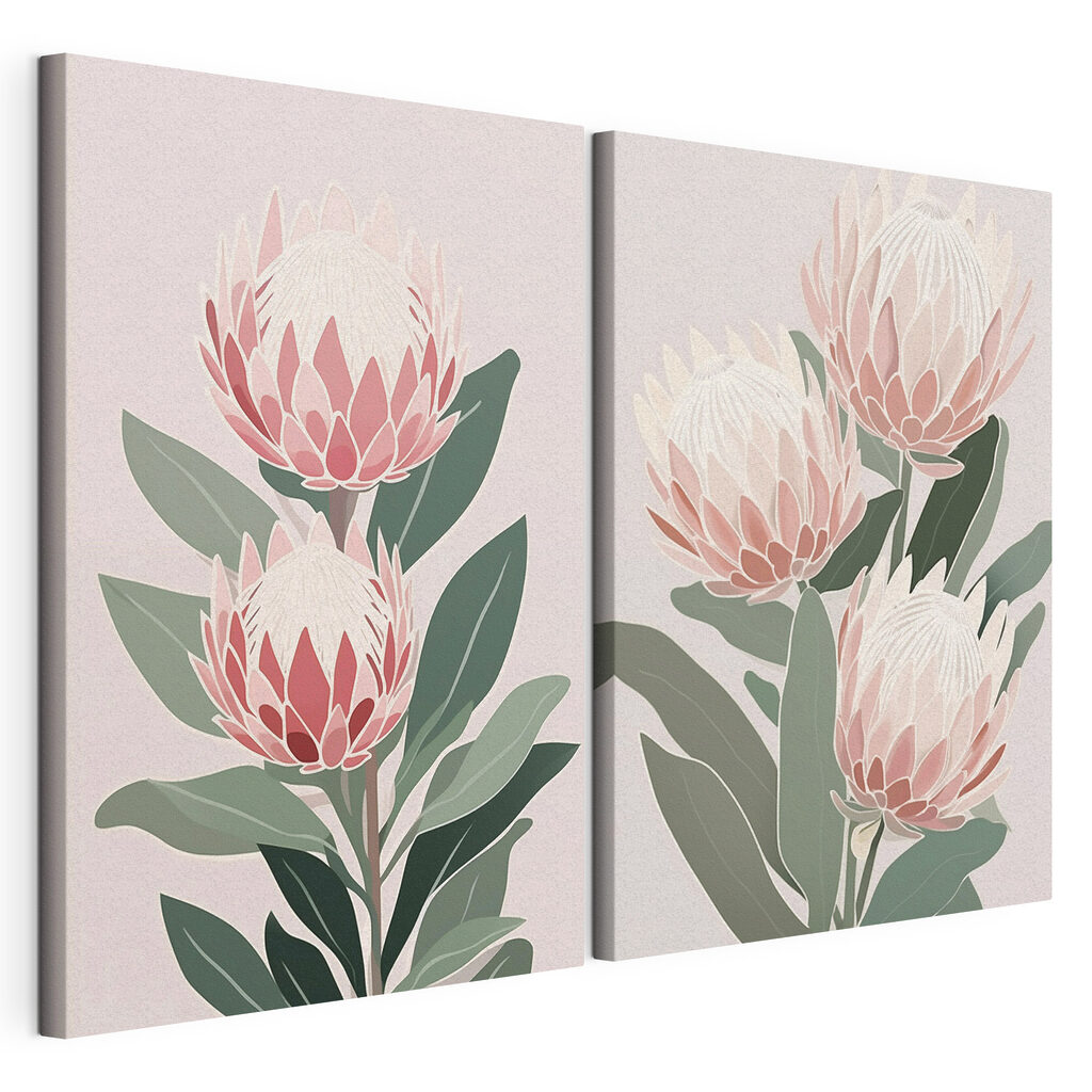 Proteas em tons pastel — vista do produto