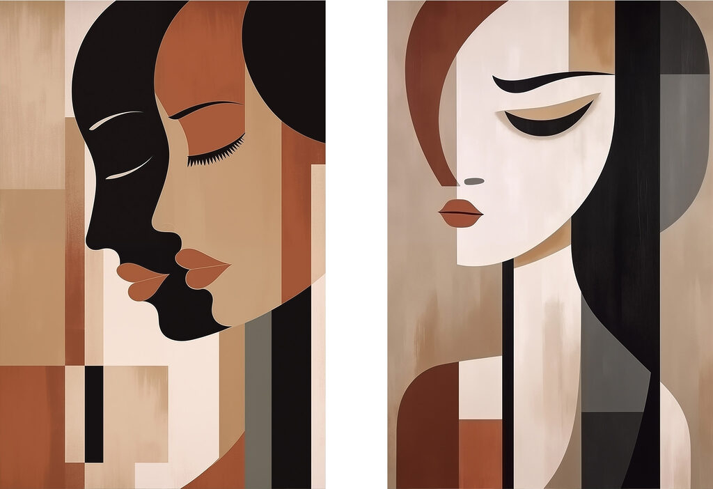 Rostos de mulheres — design completo