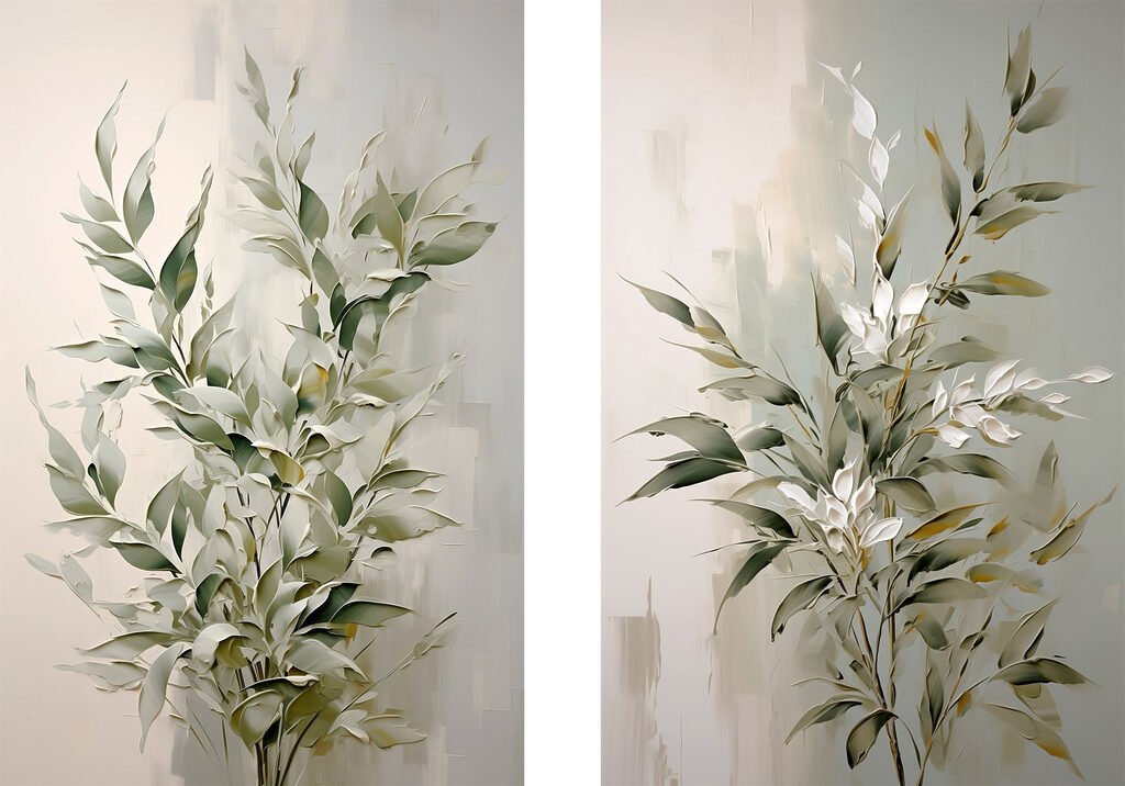 Ramos e pequenas flores — design completo
