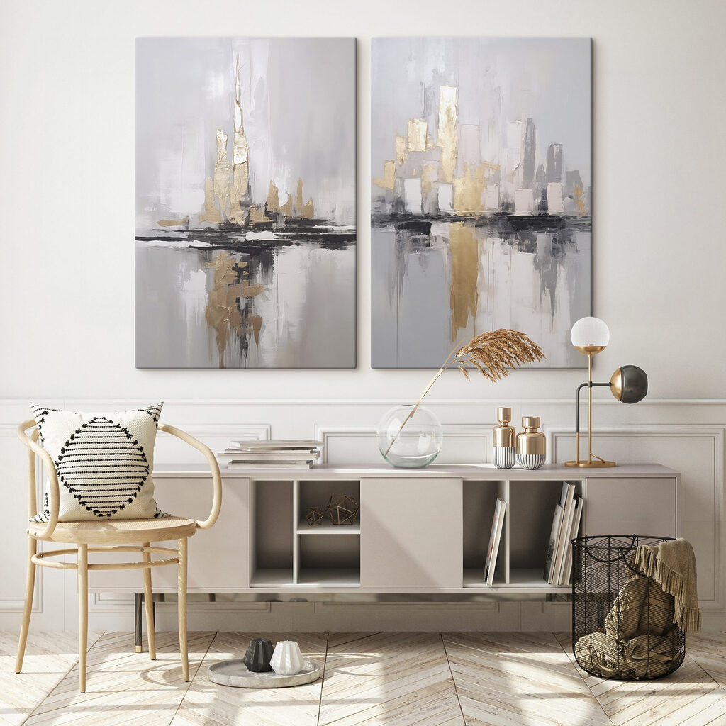 Cidade sob luz suave — interior 2