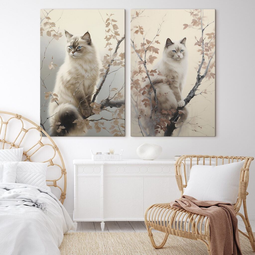 Gatos numa árvore — interior 2