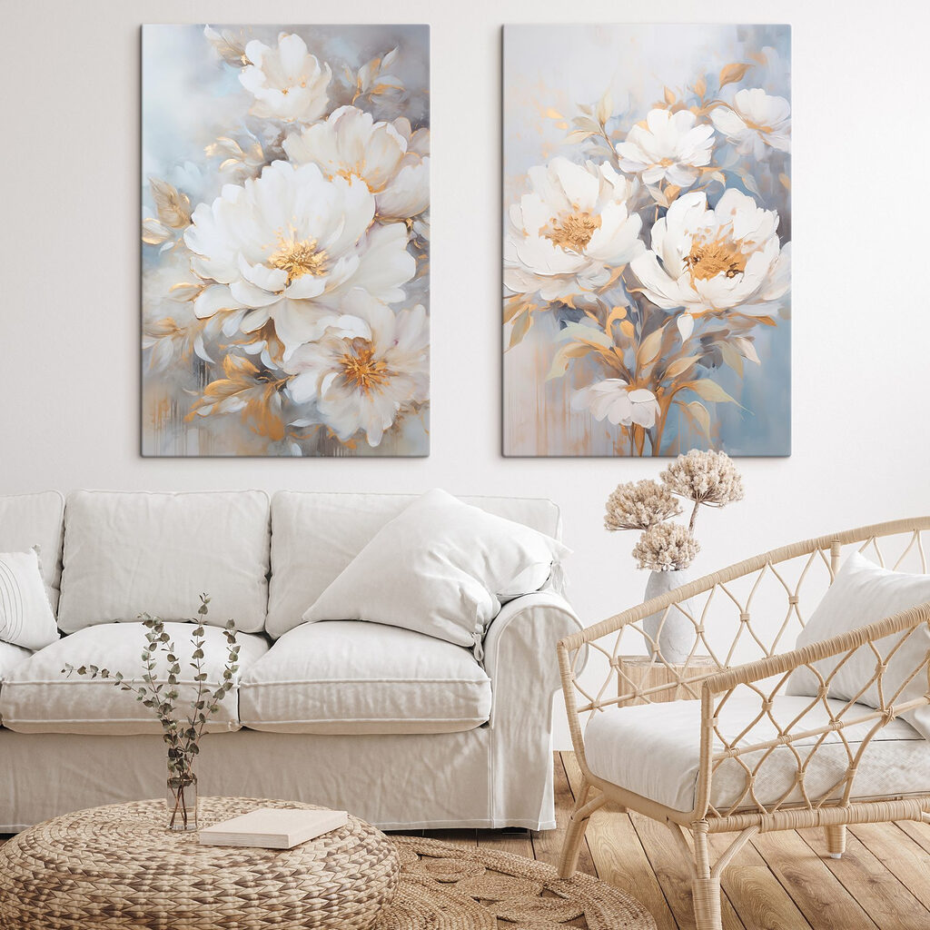 Flores brancas juntas — interior 1