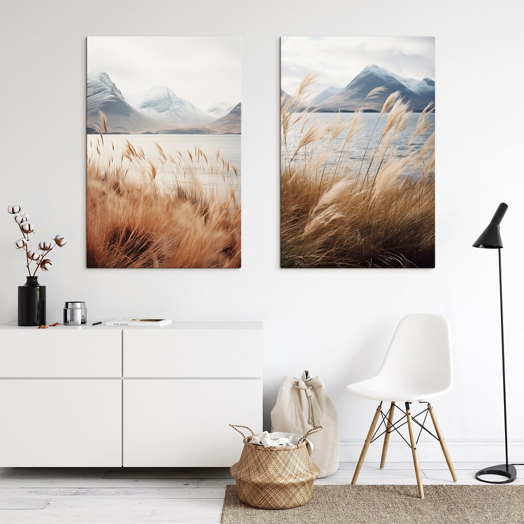 Lago entre montanhas nevadas — interior 2