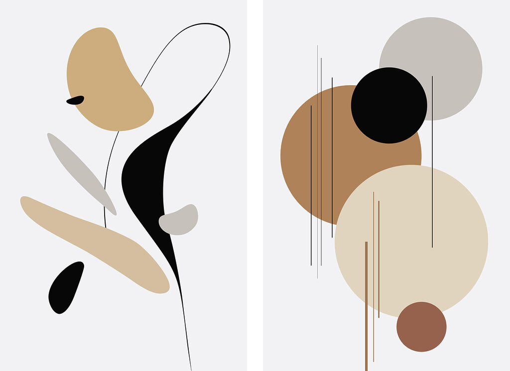 Formas com linhas finas — design completo
