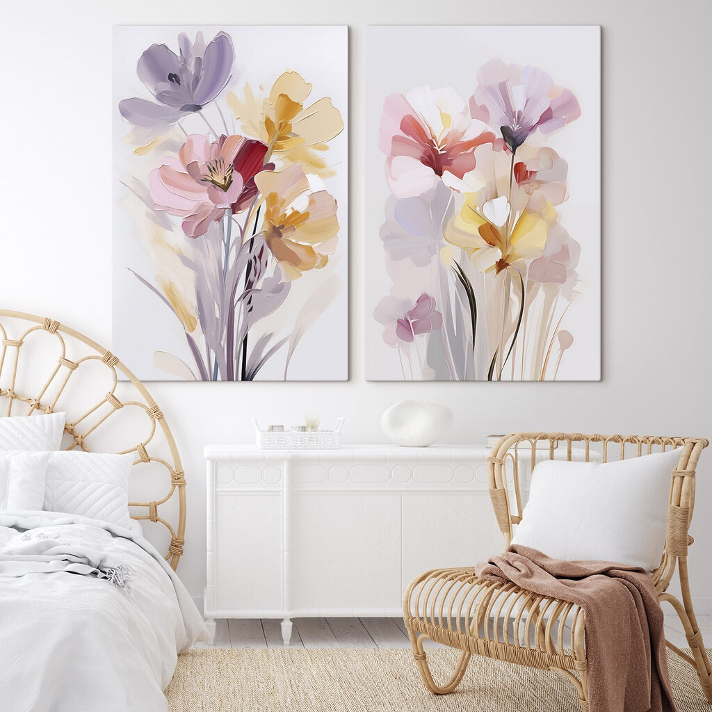 Hastes longas em pastel — interior 1
