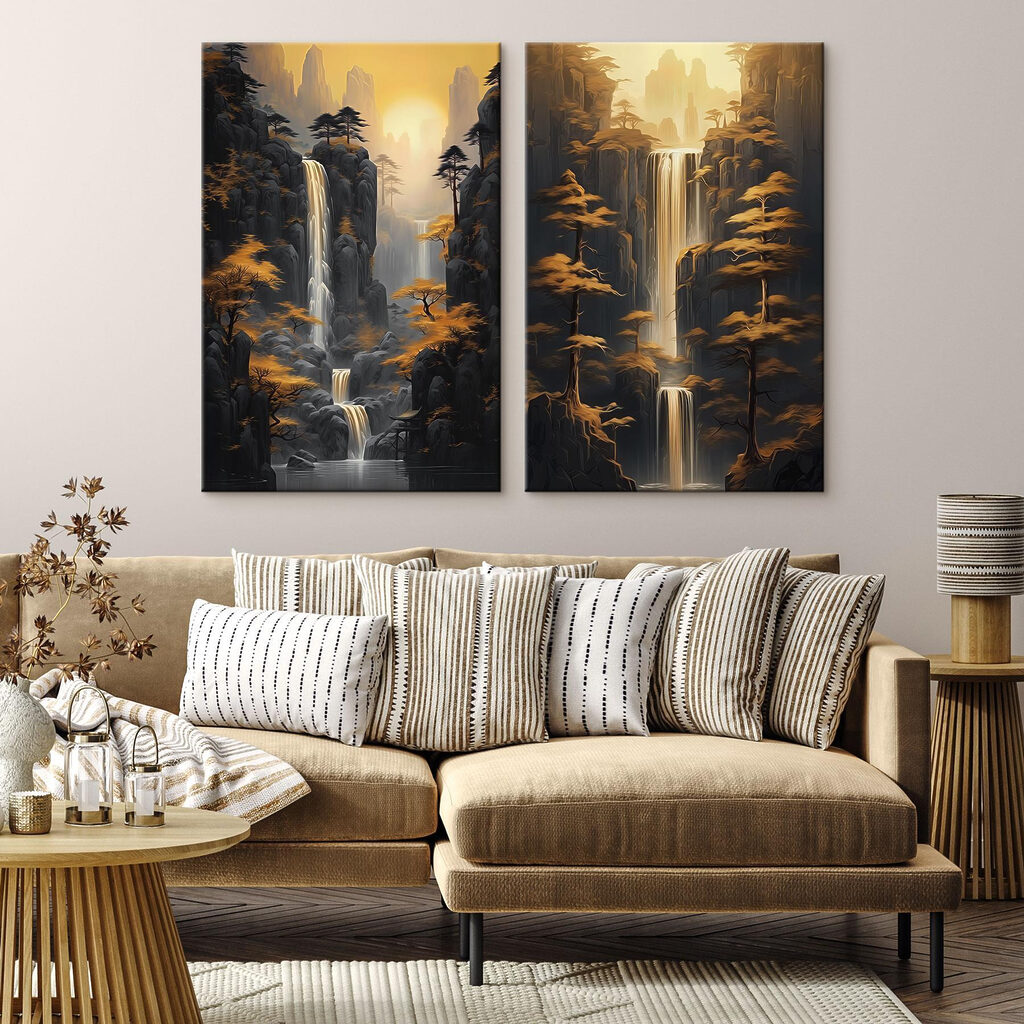 Cascatas ao entardecer — interior 2