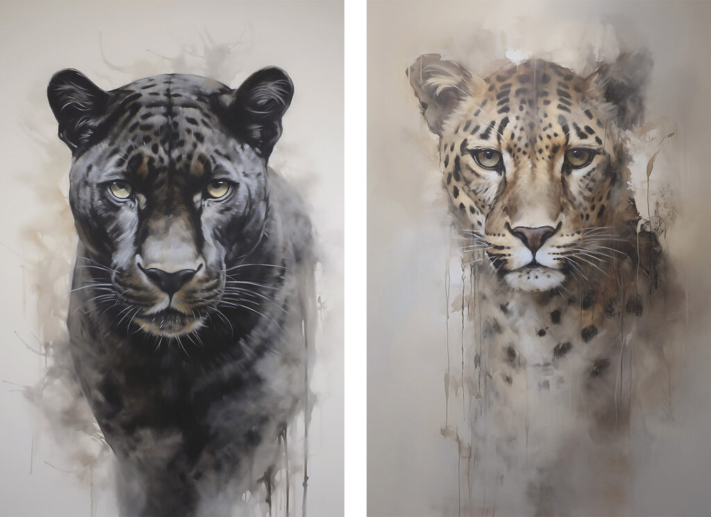 Grandes felinos — design completo