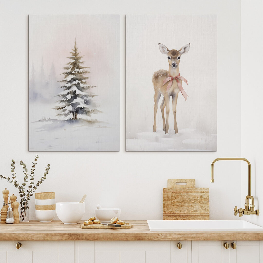 Veado na neve — interior 2