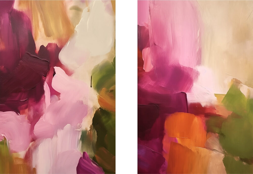 Cores vibrantes em harmonia — design completo