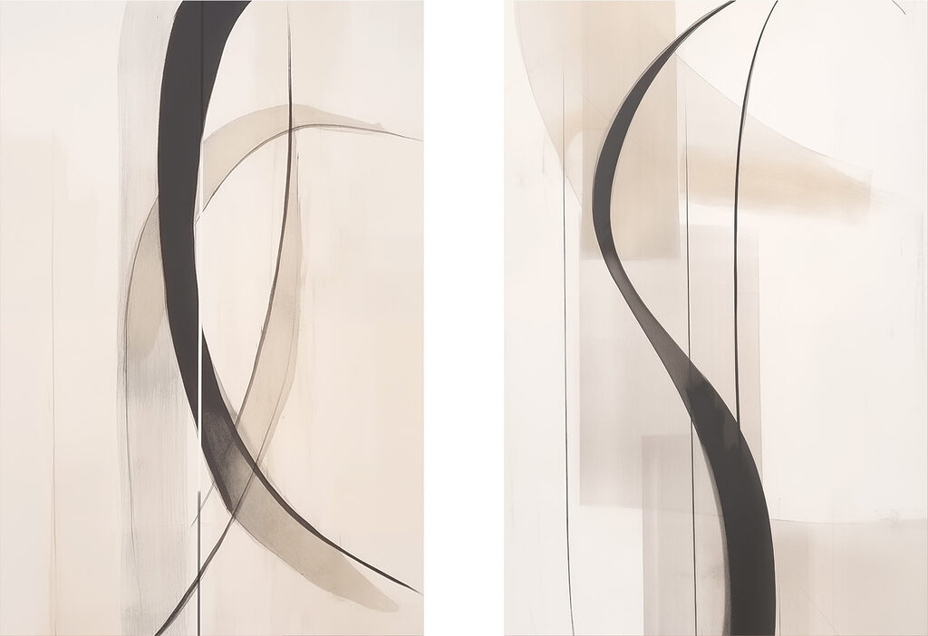 Curvas em movimento — design completo