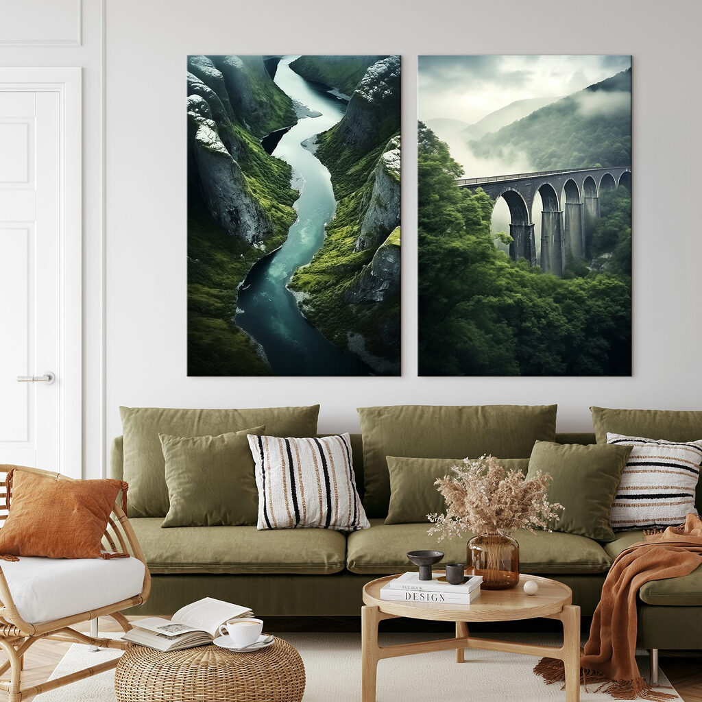 Rio e viaduto — interior 1