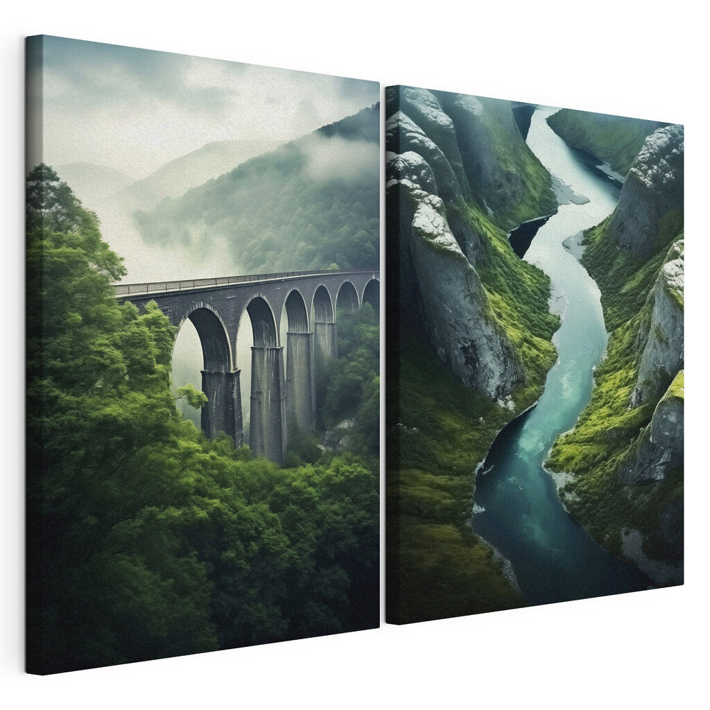 Rio e viaduto — vista do produto