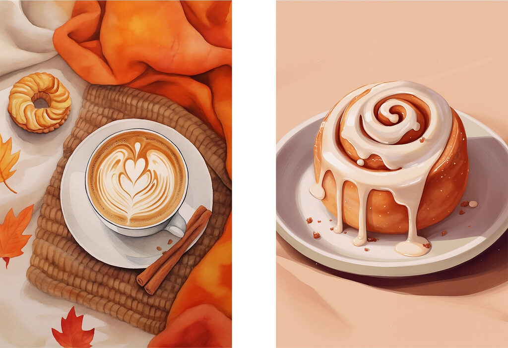 Café e canela — design completo