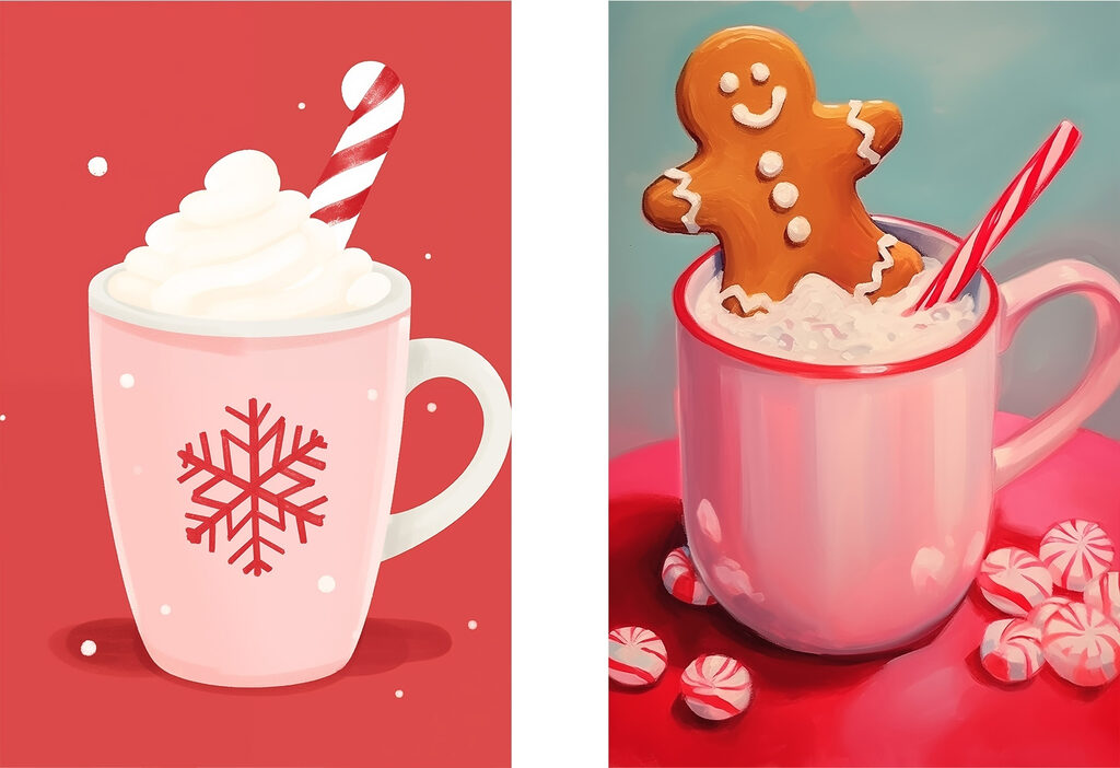 Chocolate quente e gengibre — design completo