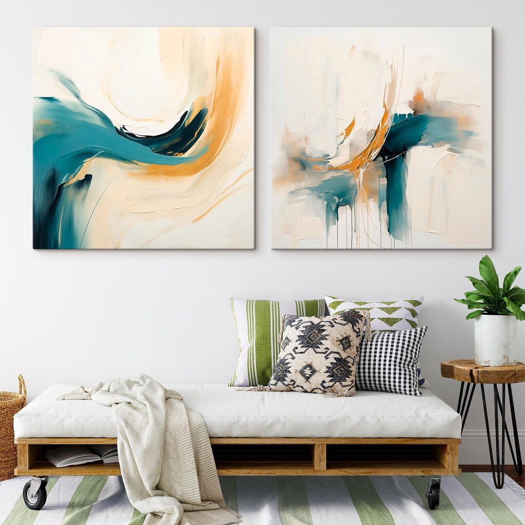 Pinceladas fluidas — interior 1