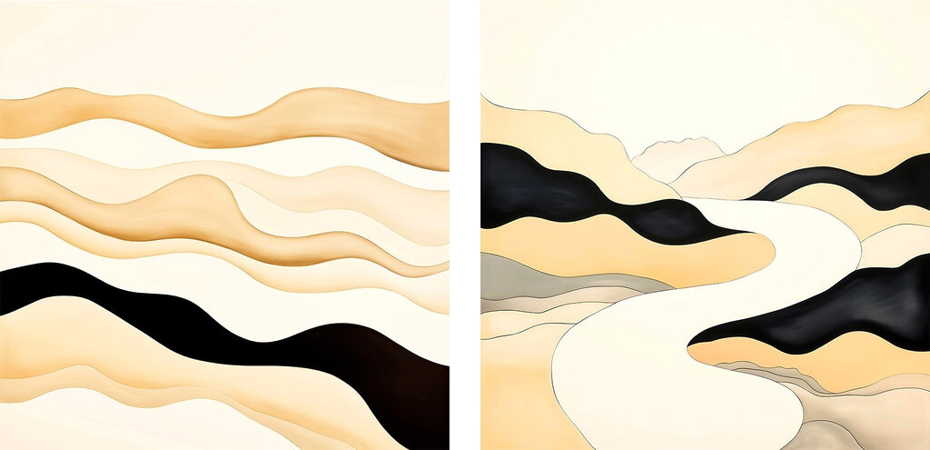 Homem no deserto — design completo
