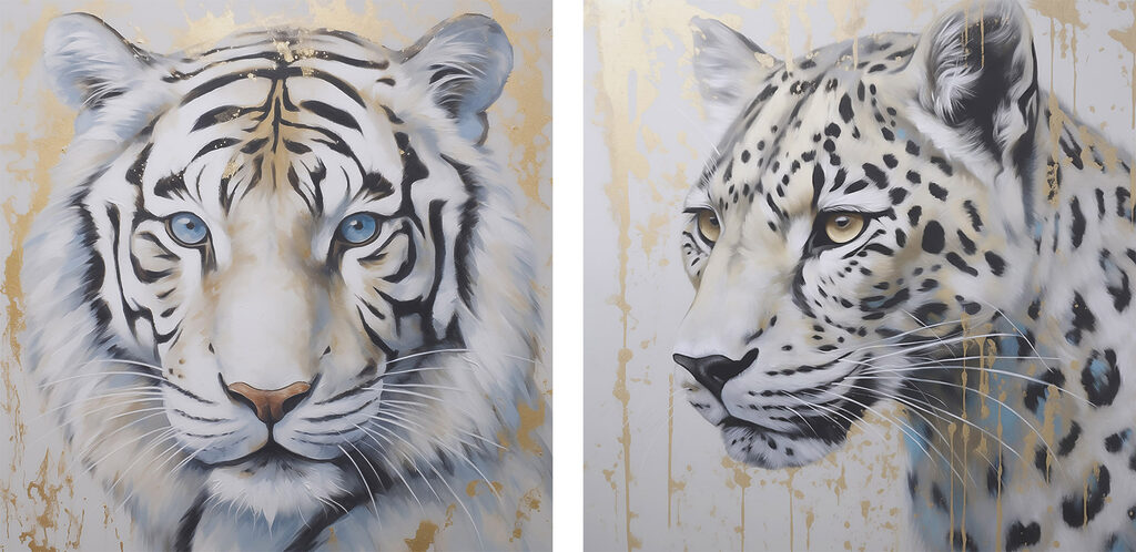 Tigre e leopardo — design completo
