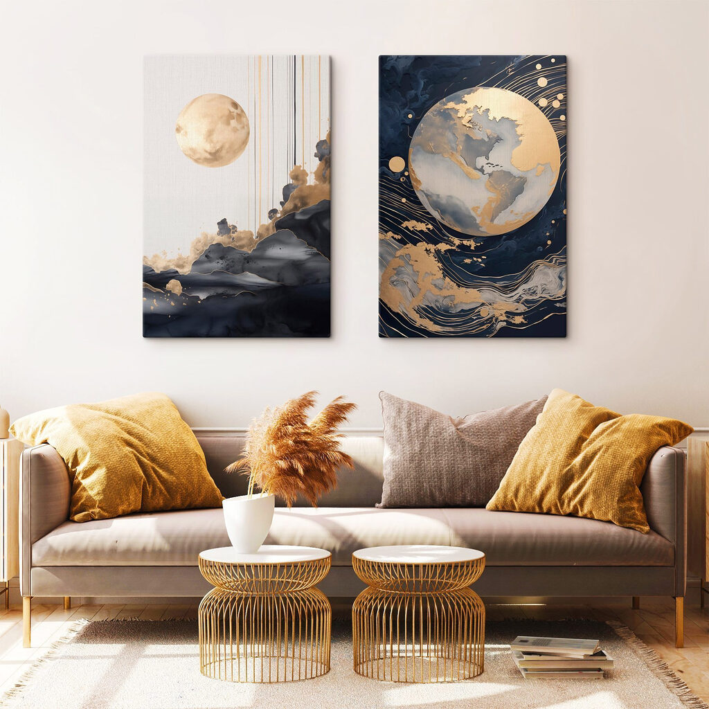 Lua e planeta — interior 1