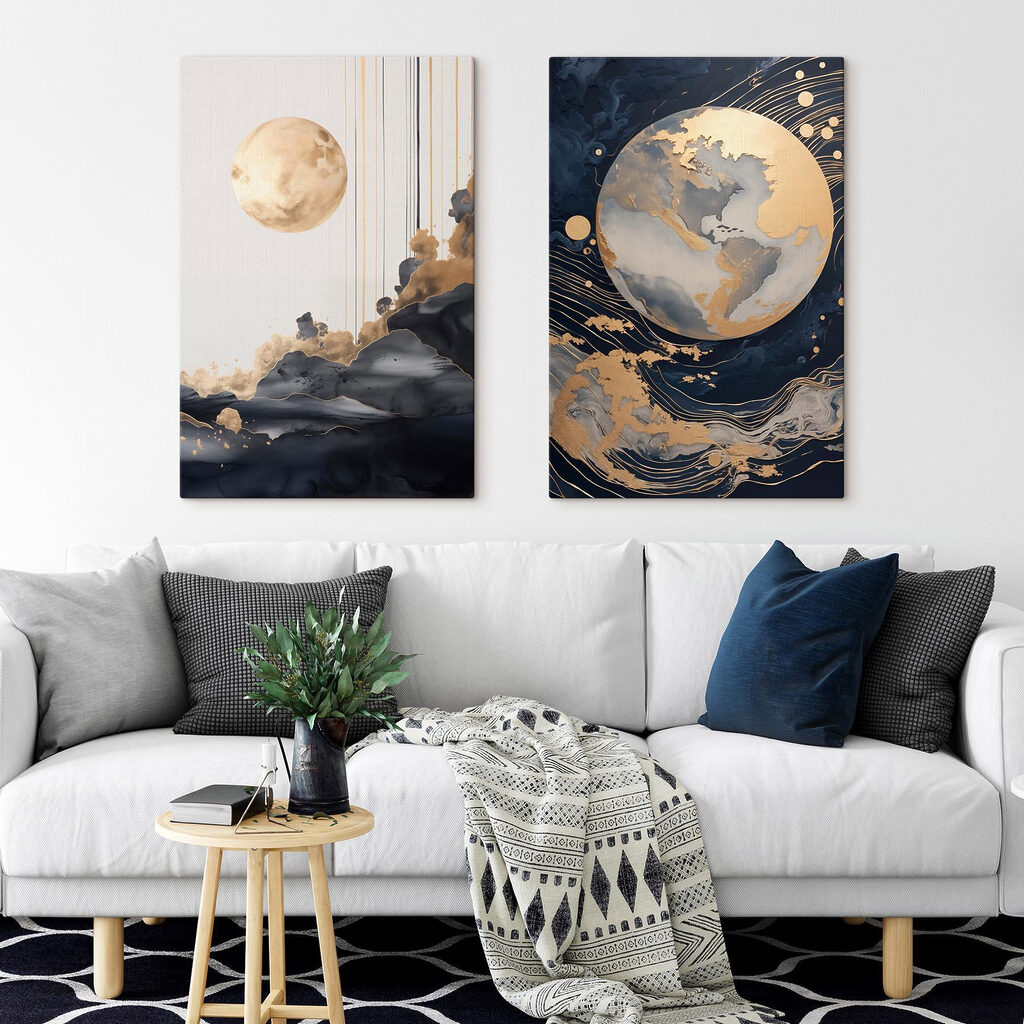 Lua e planeta — interior 2