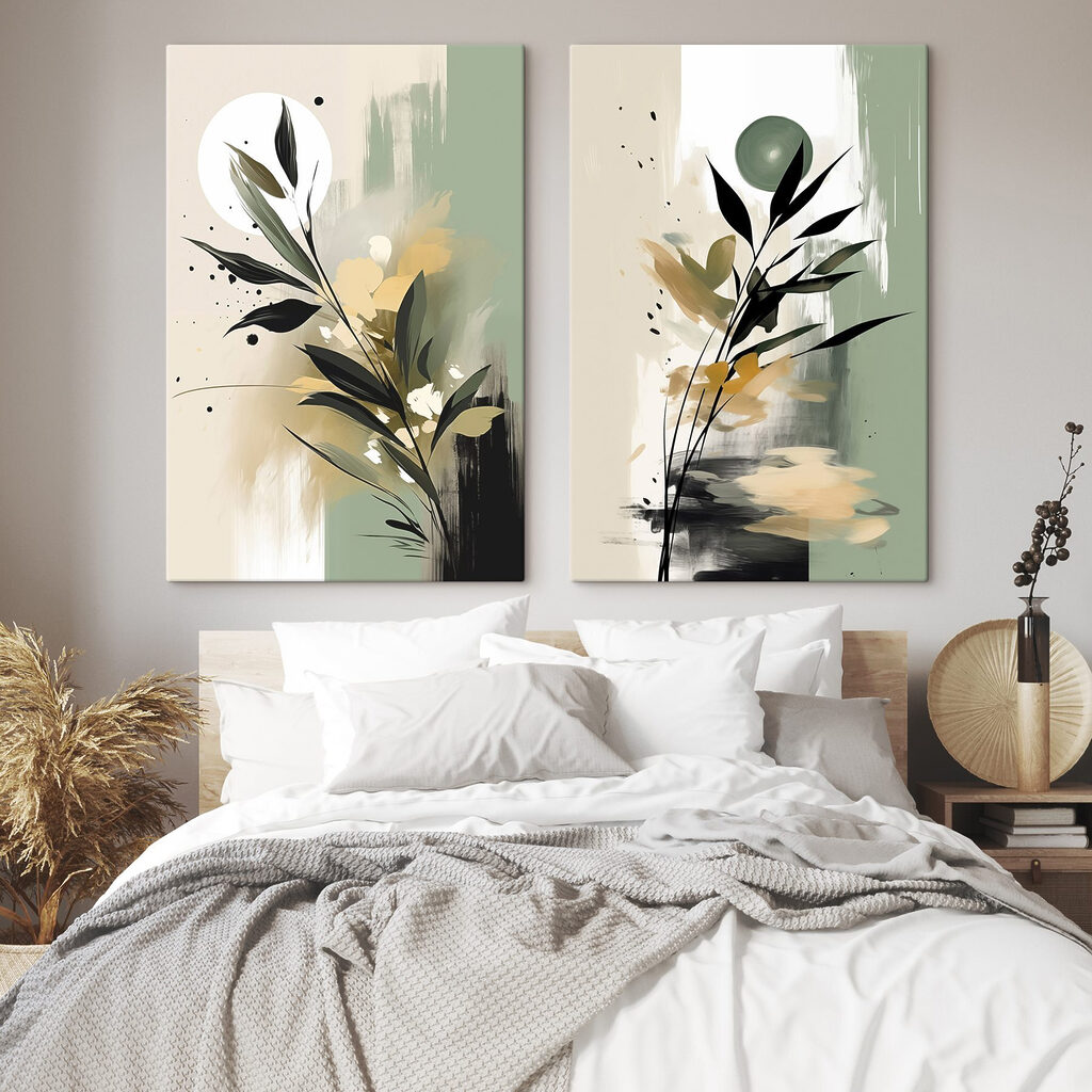 Folhas em pinceladas — interior 2