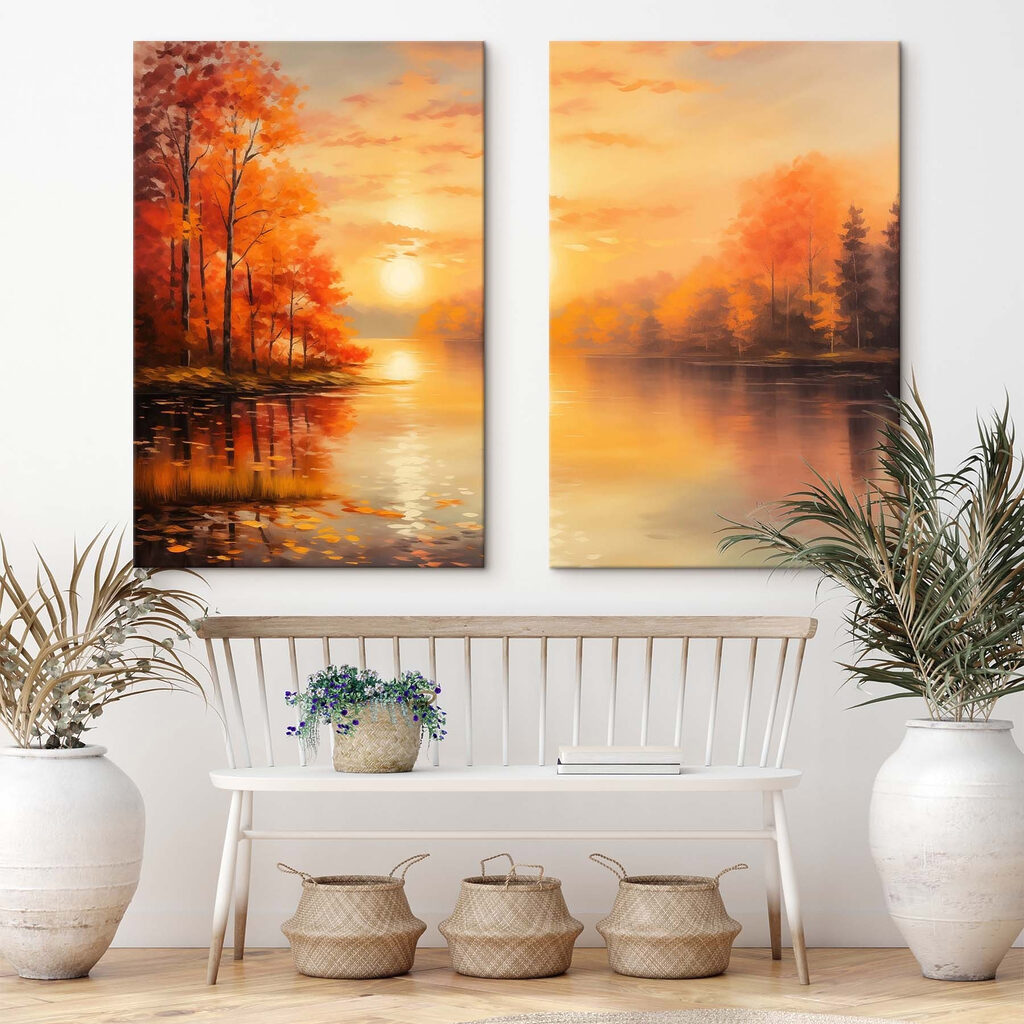 Entardecer junto ao lago — interior 2