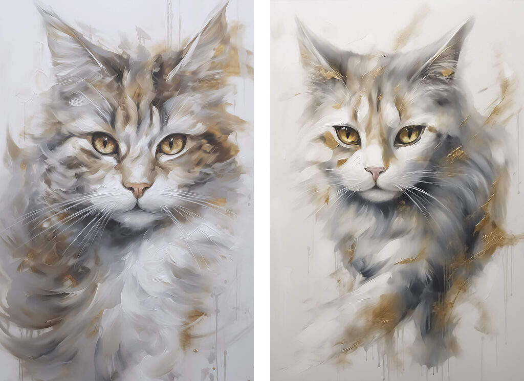 Um gato — design completo