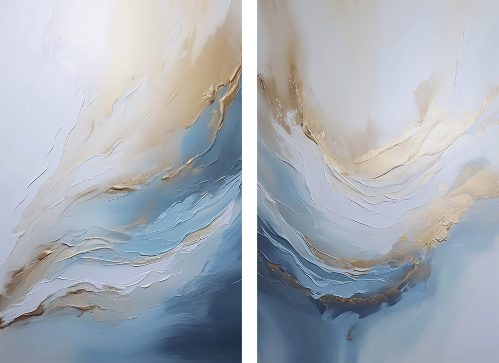 Faixas de luz abstratas — design completo
