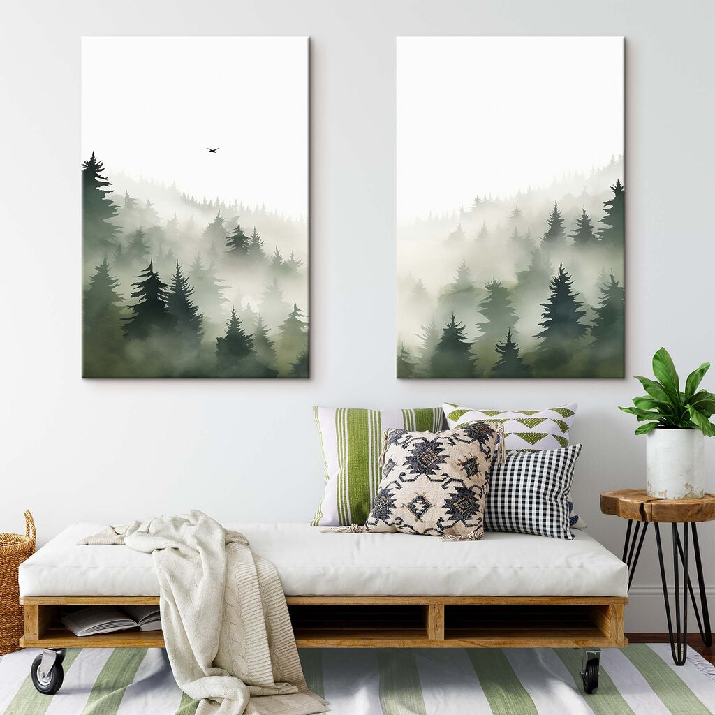 Pássaro sobre o bosque — interior 2