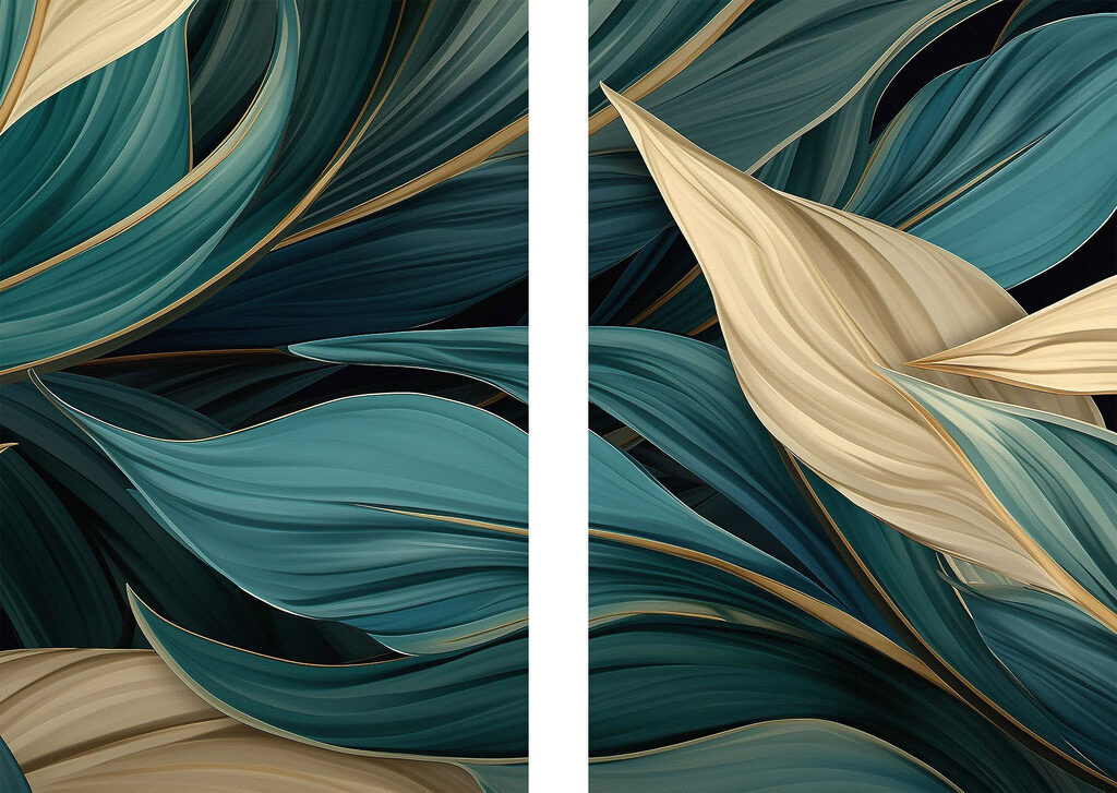 Folhas em movimento — design completo