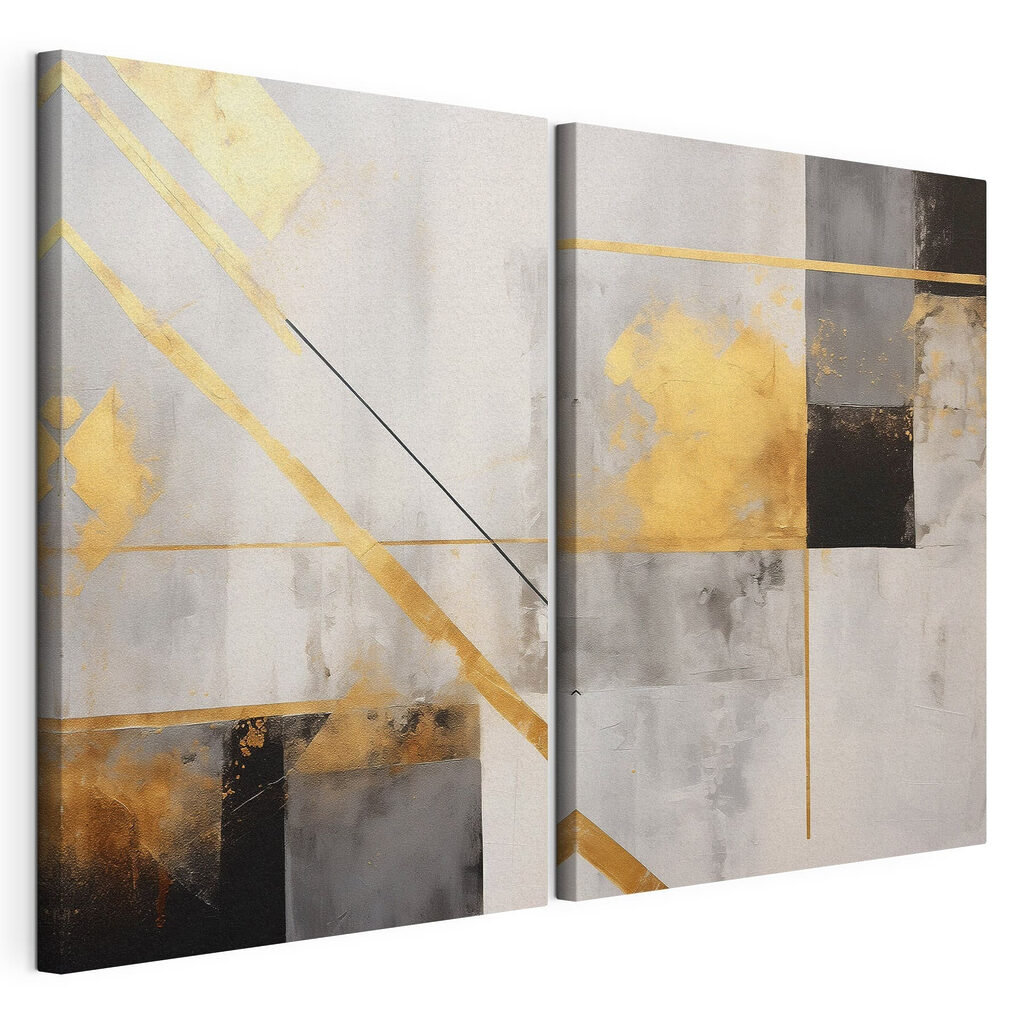 Linhas douradas abstratas — vista do produto