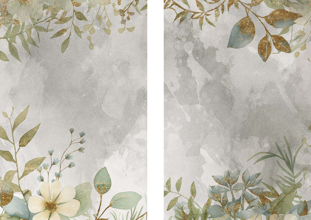 Folhagem nos cantos — design completo