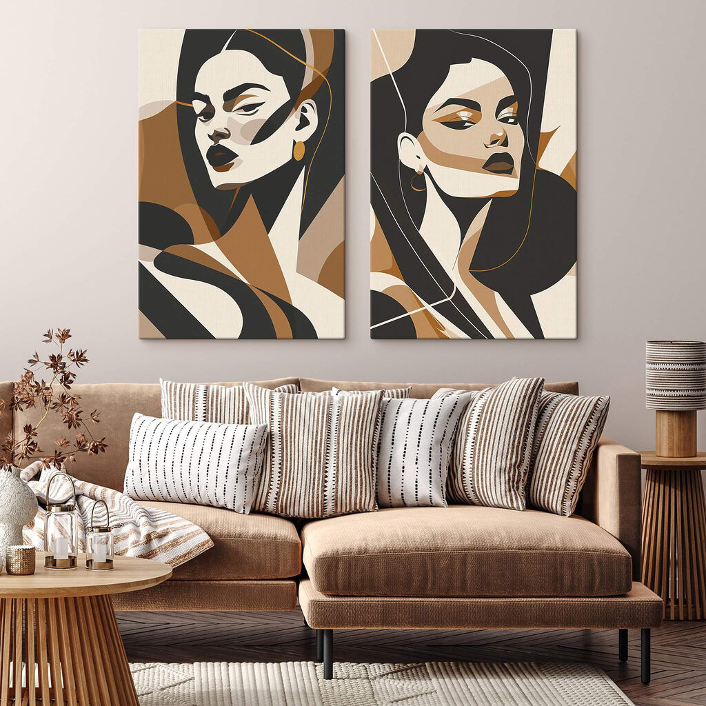 Rosto em colagem — interior 1