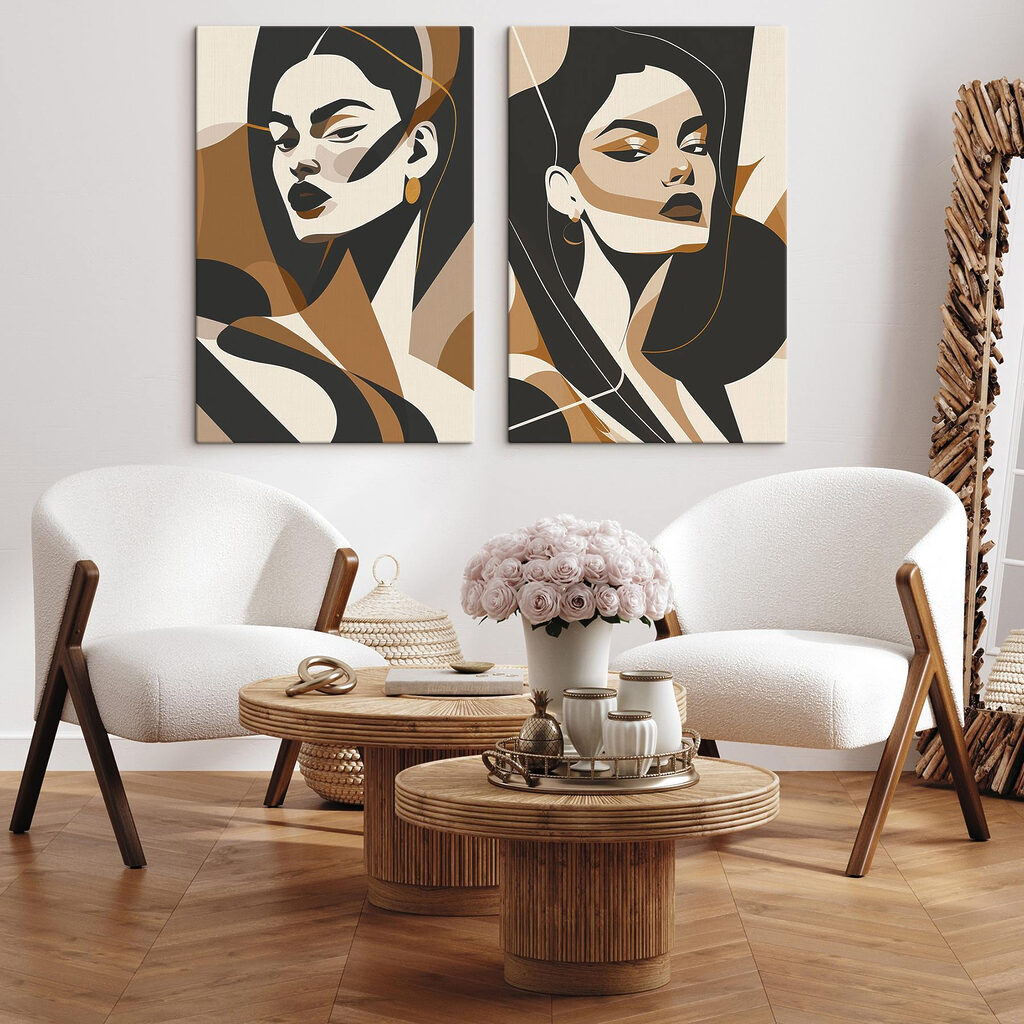 Rosto em colagem — interior 2