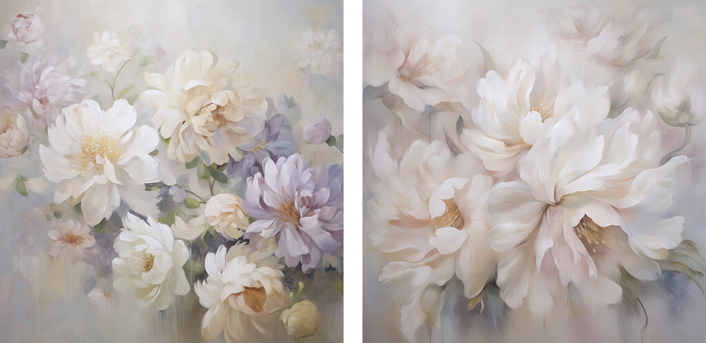 Pintura de flores — design completo