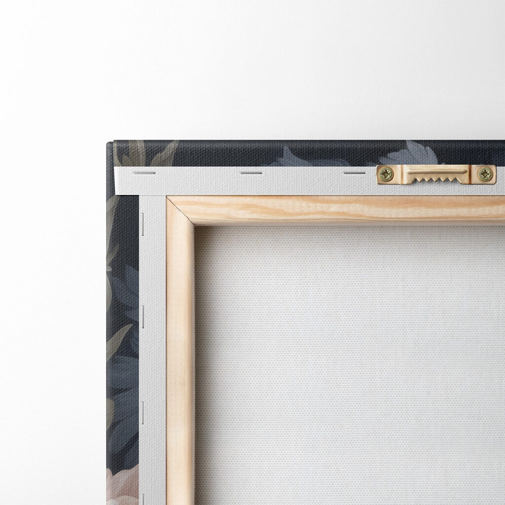 Elegância floral suave — verso
