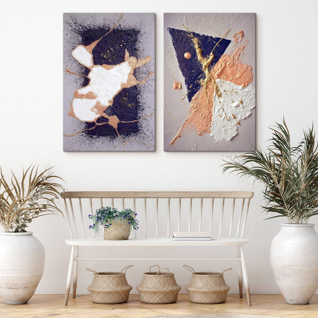 Formas abstratas contrastantes — interior 2