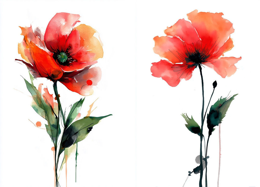 Flores vivas e graciosas — design completo