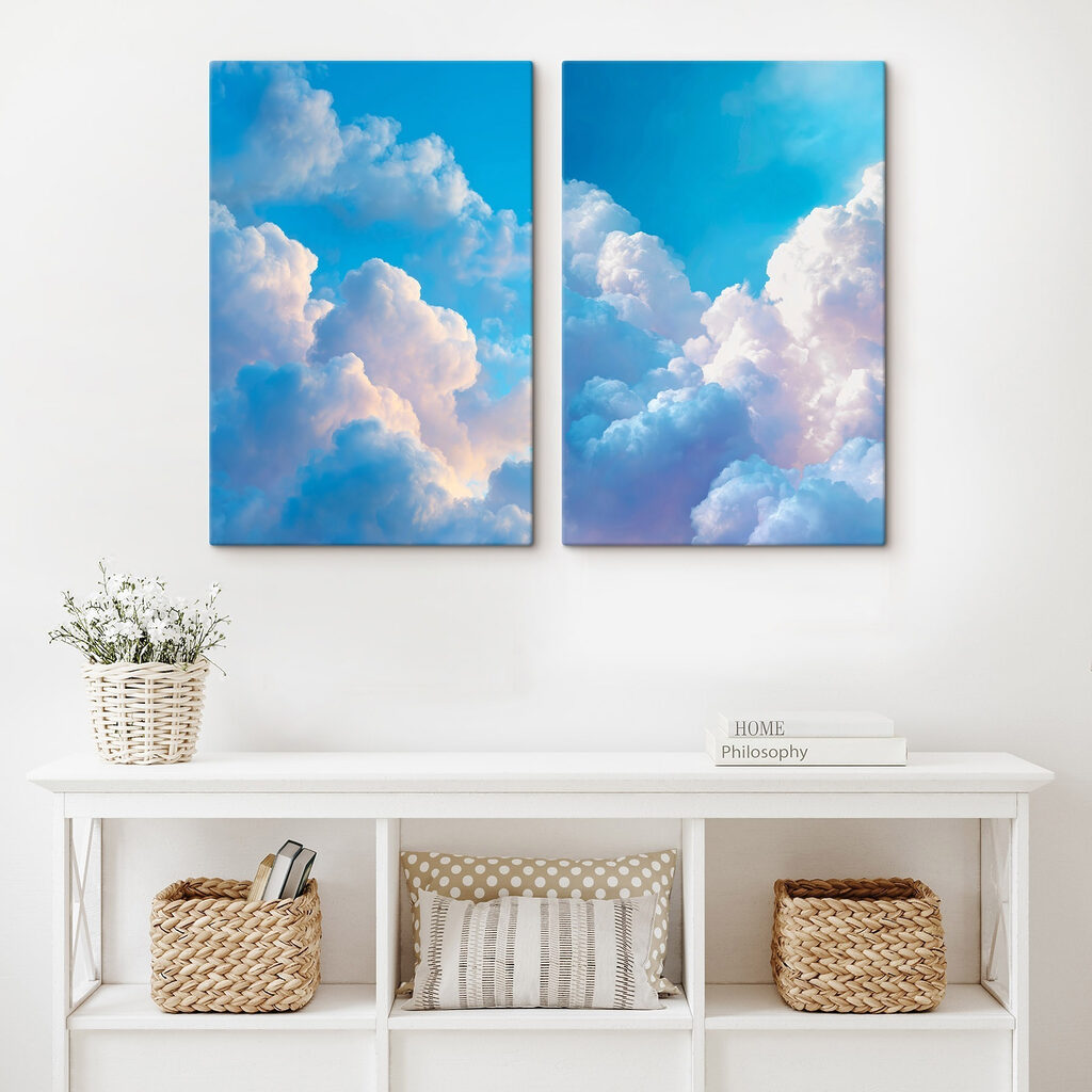 Céu azul com nuvens — interior 2