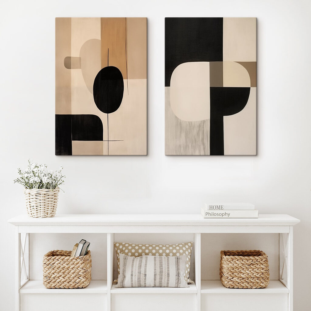 Linha vertical e blocos — interior 1