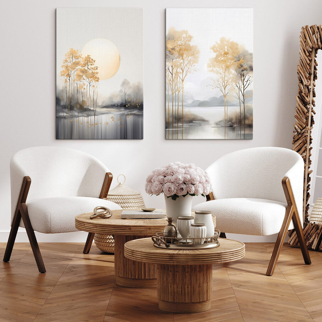 Árvores junto ao lago — interior 1