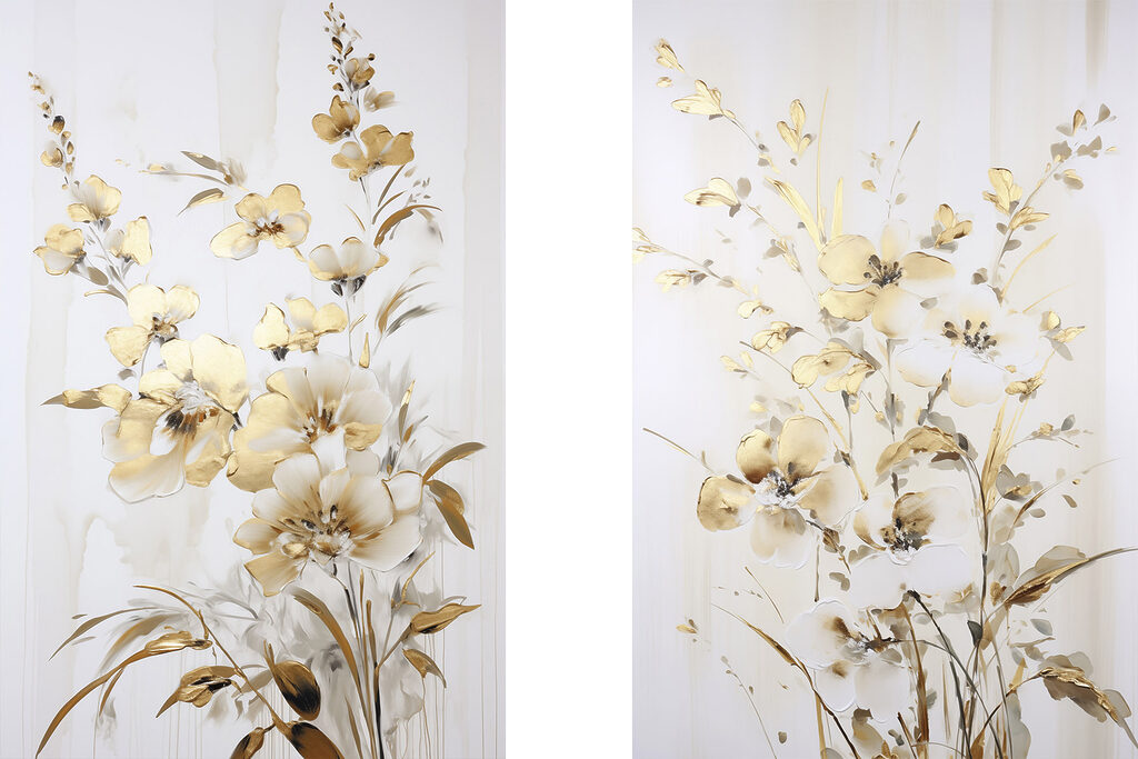 Arranjo floral suave — design completo