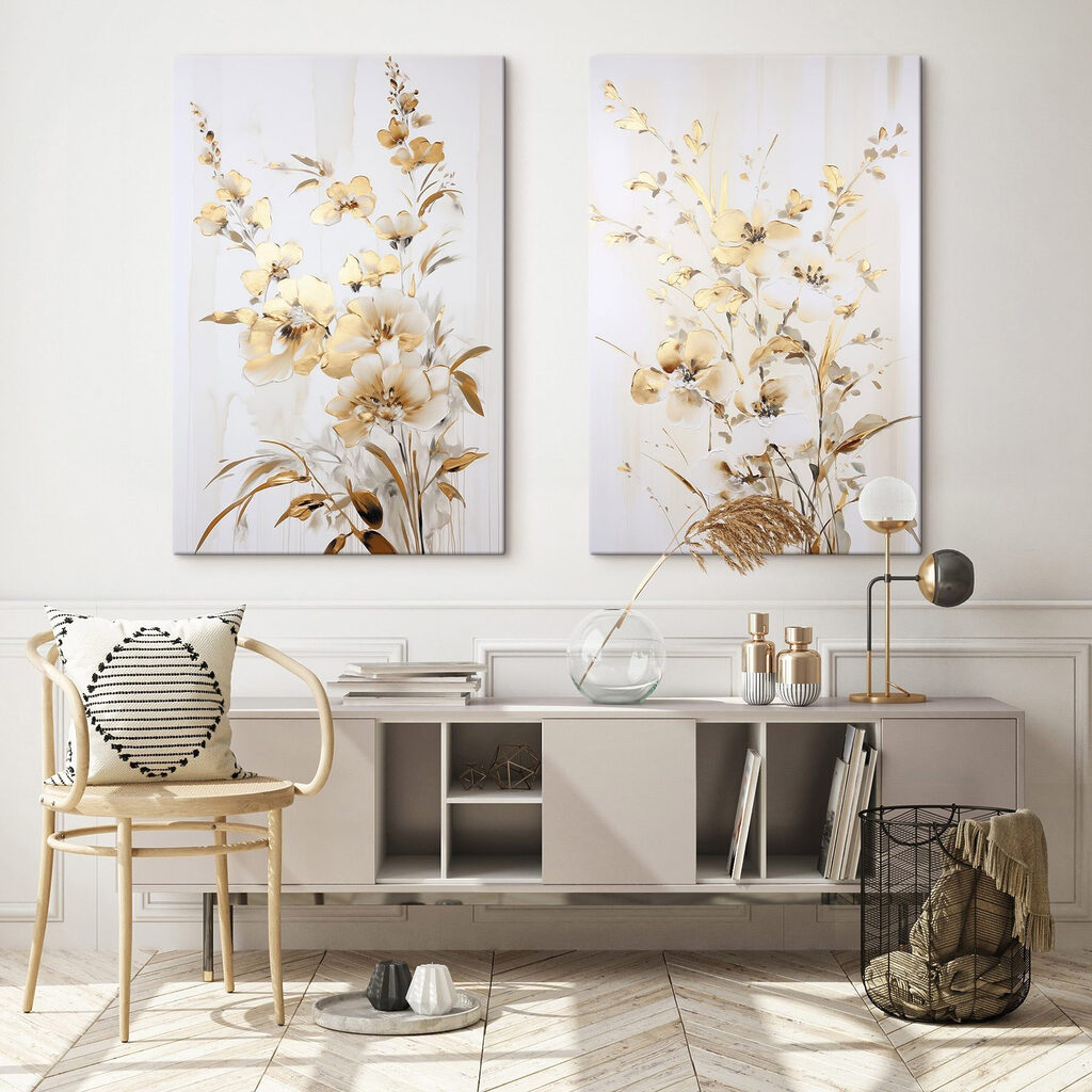 Arranjo floral suave — interior 1