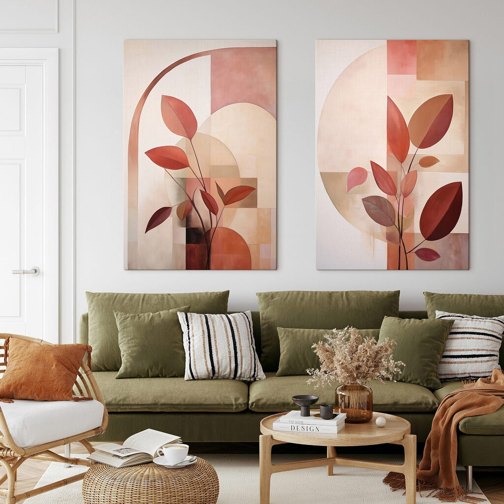 Folhas sob um arco — interior 1
