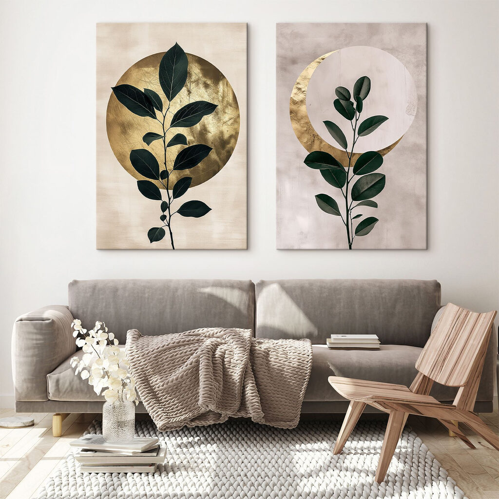 Folhas diante da lua — interior 2