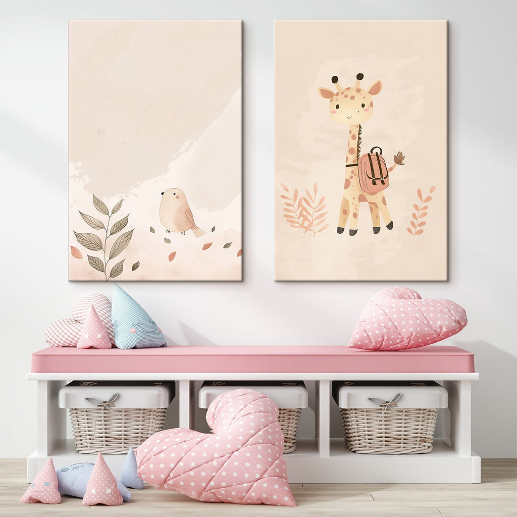 Girafa com amigo — interior 2