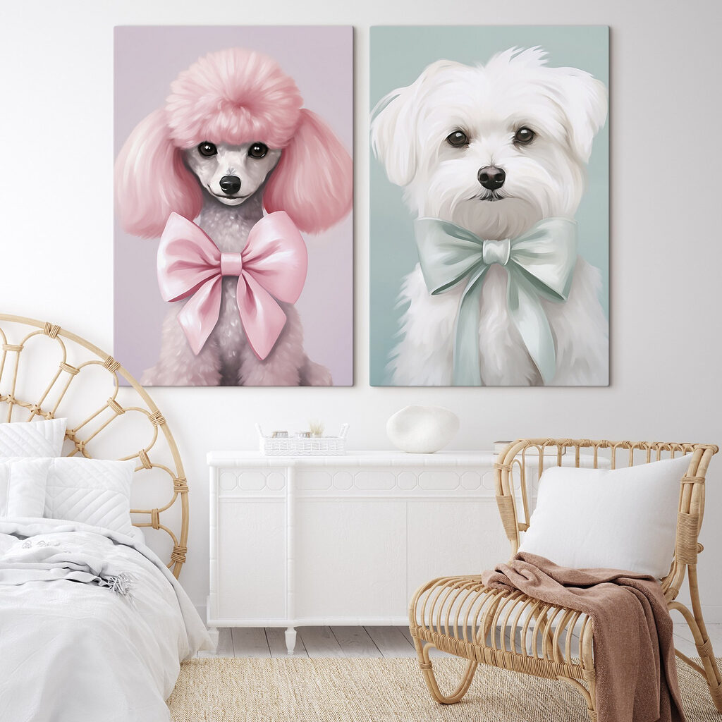 Cão de pelo rosa — interior 2