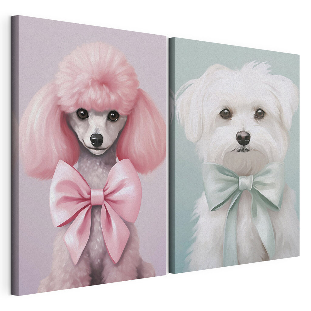 Cão de pelo rosa — vista do produto